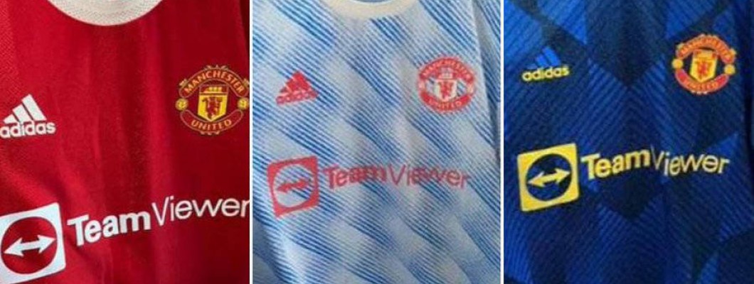 Novo design da camisa do Manchester United exposto